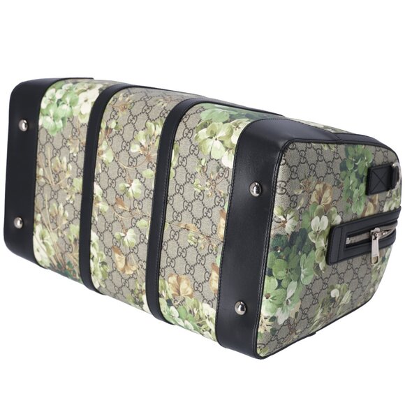 GUCCI GG Plus GG Supreme Boston Bag 406380 Beige Khaki Floral - Picture 6 of 10